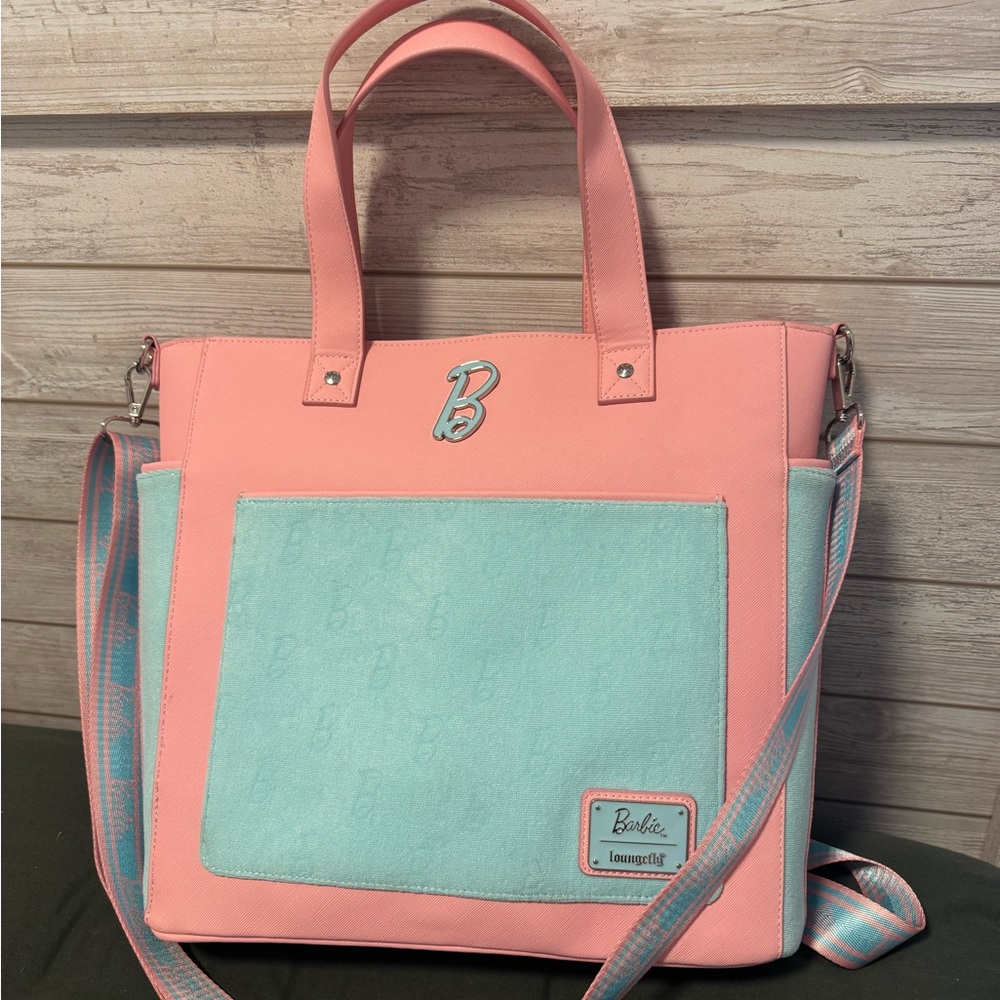 Loungefly Barbie Pink and Blue Tote Bag